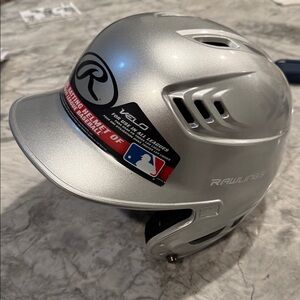 Rawlings Velo Silver Baseball Helmet NWT 
Senior fits 6 7/8-7 5/8